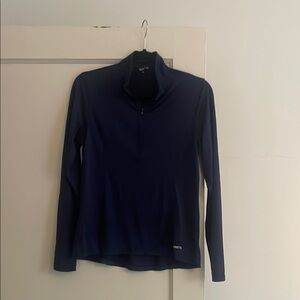 Kerrits Equestrian IceFil Navy Long Sleeve Sun Shirt, Small